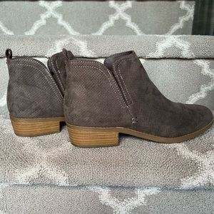 Dark brown ankle booties
